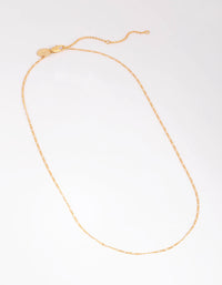 Gold Plated Medium Figaro Necklace - link has visual effect only