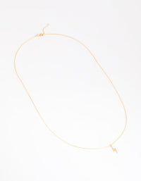 Gold Plated Sterling Silver Lightning Bolt Necklace - link has visual effect only