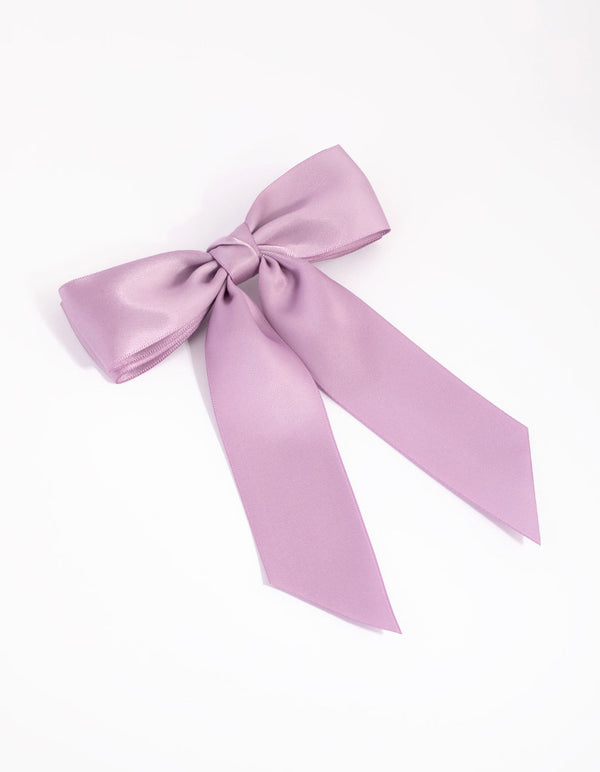 Lilac Bow Clip