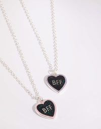 Kids Mood Heart Best Friend Necklace Set - link has visual effect only