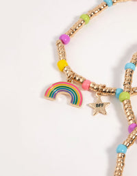 Kids Rainbow Star Best Friend Bracelet Pack - link has visual effect only