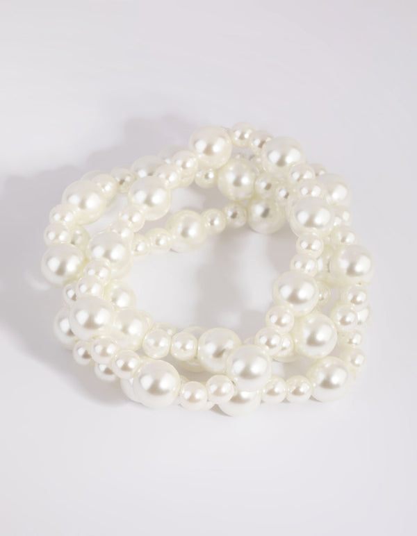 Irregular Pearl Stretch Bracelets
