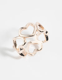 Rose Gold Heart Ring - link has visual effect only