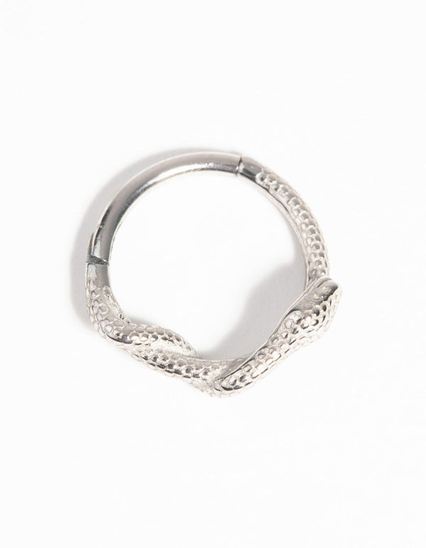 Surgical Steel Snake Clicker Ring