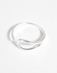 Sterling Silver Wide Swirl Ring - link has visual effect only