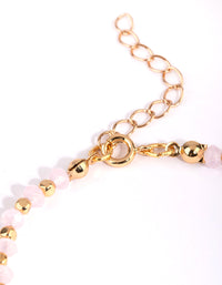 Gold Plated Disc Bracelet - link has visual effect only