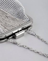 Silver Diamante Chain Fringe Purse - link has visual effect only