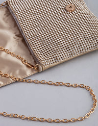 Gold Diamante Cross Body Purse - link has visual effect only