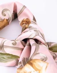 Floral Chain Print Bandana Hair Scarf - link has visual effect only