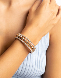 Gold Diamante Cuff Bracelet - link has visual effect only