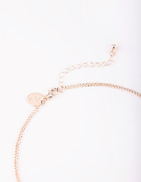 Rose Gold Pointed Necklace - link has visual effect only