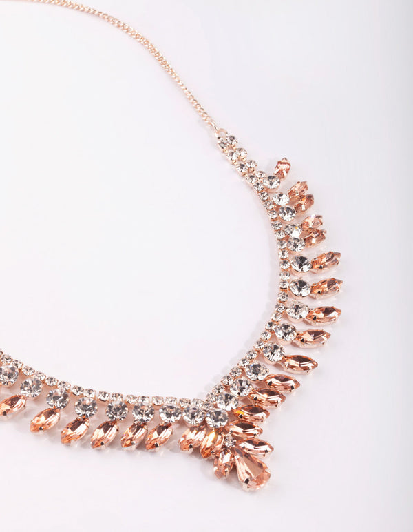 Rose Gold Pointed Necklace