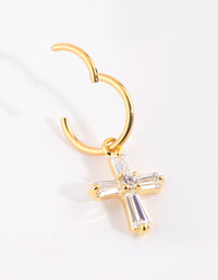 Gold Plated Titanium Diamante Belly Ring - link has visual effect only