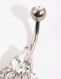 Titanium Diamante Belly Bar - link has visual effect only