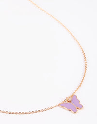 Gold Butterfly Necklace - link has visual effect only