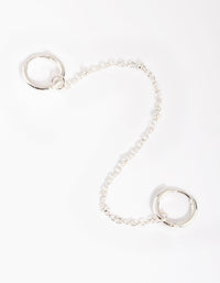 Silver Chain Drop Earrings - link has visual effect only