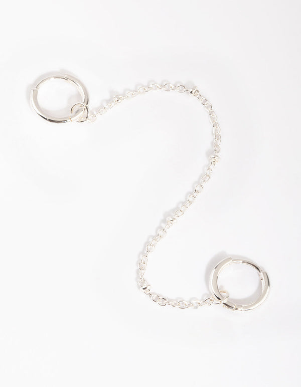 Silver Chain Drop Earrings