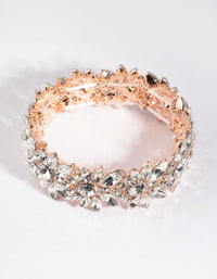 Rose Gold Diamante Bracelet - link has visual effect only