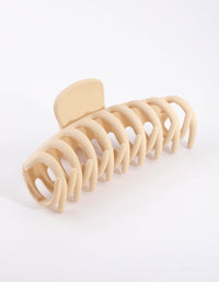 Large Matte Cream Claw Clip - link has visual effect only