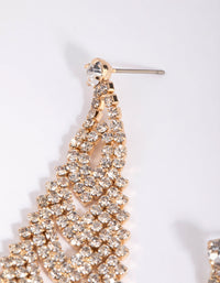 Triangular Diamante Earrings - link has visual effect only