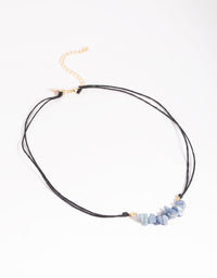 Blue Aventurine Chip Necklace - link has visual effect only