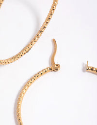 Gold Plated Surgical Steel Thin Hoop Earrings - link has visual effect only