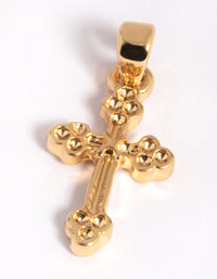 Gold Plated Antique Cross Charm - link has visual effect only