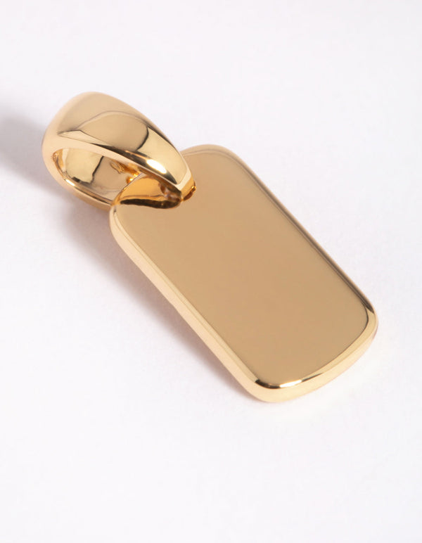 Gold Plated Mini Tag Charm
