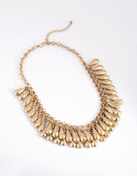 Gold Molten Beaded Necklace - link has visual effect only