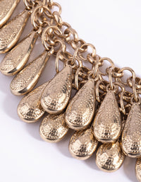 Gold Molten Beaded Necklace - link has visual effect only