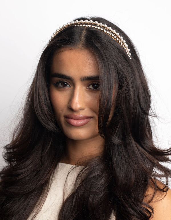 Diamante & Pearl Headband