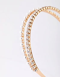 Diamante & Pearl Headband - link has visual effect only