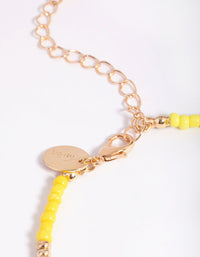 Gold Beaded Anklet - link has visual effect only