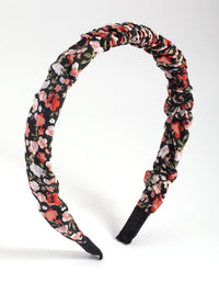 Floral Patterned Scrunch Headband - link has visual effect only