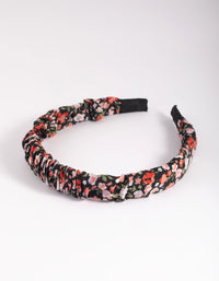 Floral Patterned Scrunch Headband - link has visual effect only