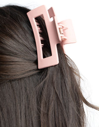 Blush Pink Large Coated Box Claw Clip - link has visual effect only