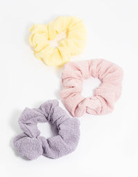 Colourful Textured Scrunchies - link has visual effect only