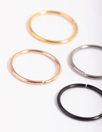 Titanium Basic Nose Ring 4-Pack - link has visual effect only
