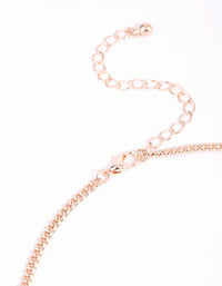 Rose Gold Clear Quartz Cage Necklace - link has visual effect only