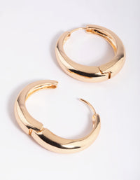 Gold Hinge Classic Hoop Earrings - link has visual effect only