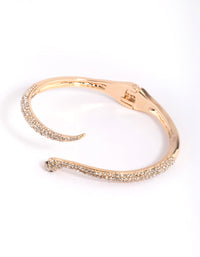 Gold Diamante Snake Hinge Bracelet - link has visual effect only