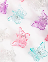 Kids Glitter Butterfly Mini Claw Clip Pack - link has visual effect only