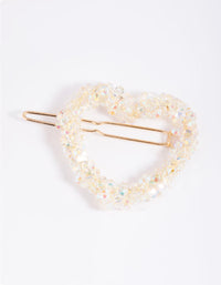 Kids Bead Heart Clips - link has visual effect only