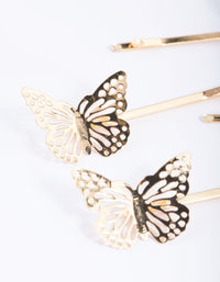 Kids Butterfly Hair Pins - link has visual effect only