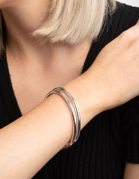 Silver Plated Bangle Set - link has visual effect only