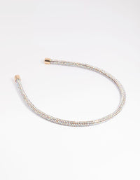Gold Diamante Headband - link has visual effect only