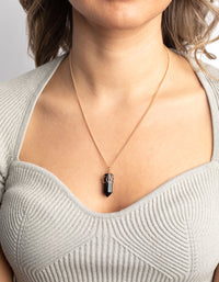 Black Onyx Shard Necklace - link has visual effect only