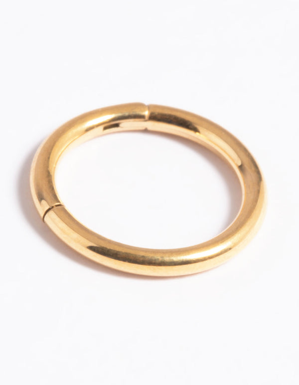 Gold Plated Titanium Clicker Ring