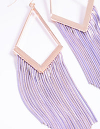 Rose Gold Snake Chain Drop Earrings - link has visual effect only