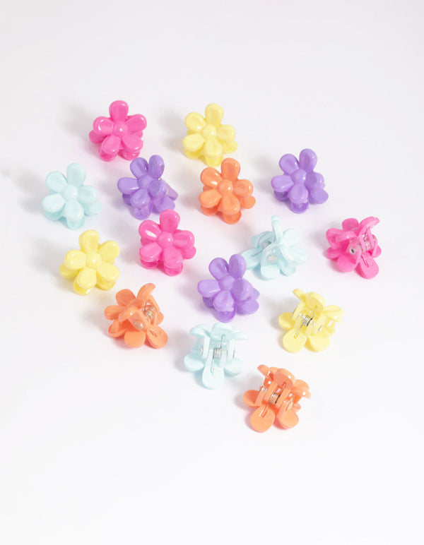 Kids Mini Flower Claw Clip Pack